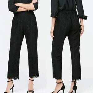J. Crew Black Lace Dress Pants SZ 0 New
